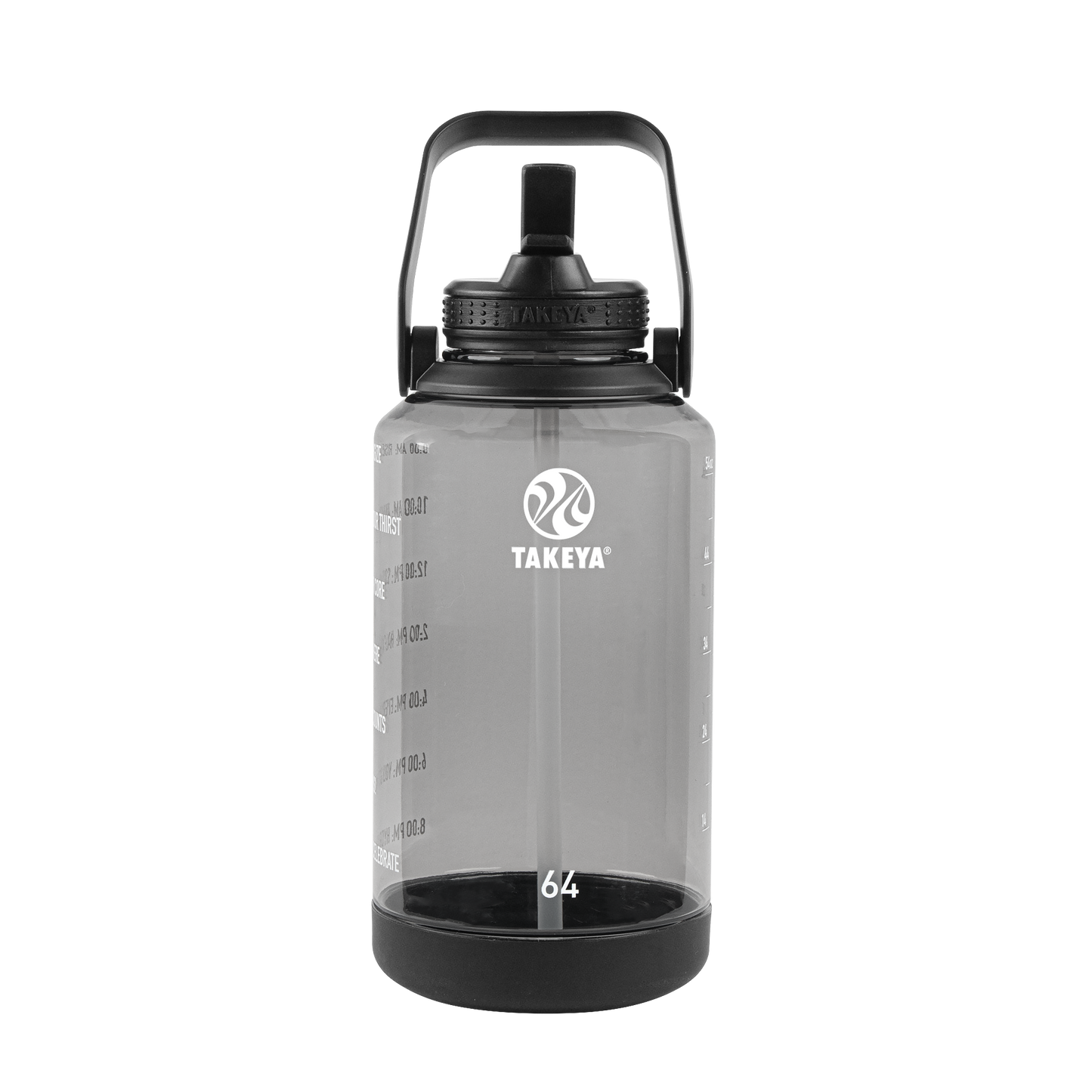 tritan-motivational-water-bottle-with-straw-lid-n4 54145-Tritan-Straw-Motivational-64-StormyBlack-front.png