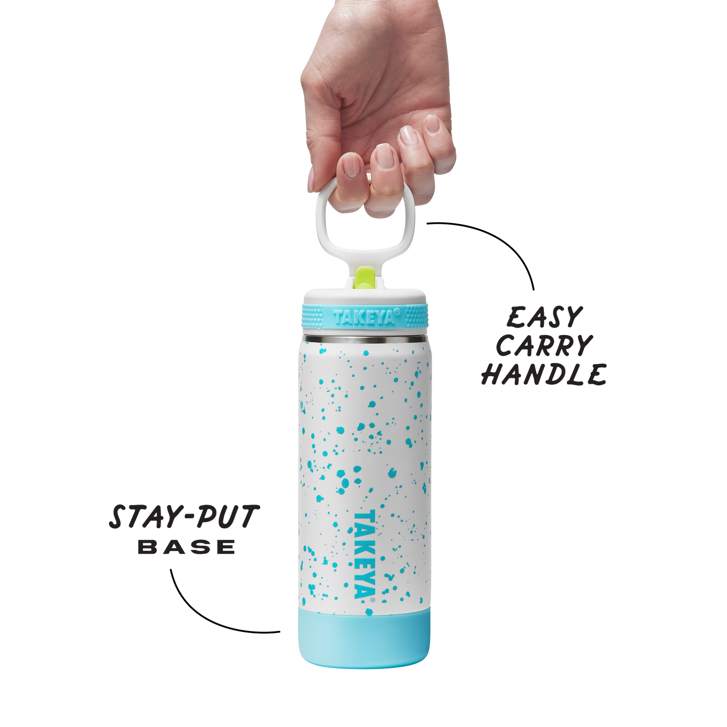 glow-in-the-dark-sport-kids-water-bottle-confetti-with-straw-lid-k4 TKS_SP25_CoreKidsGIDConfetti_StwBtl_CloudGlow_18oz_51368_v3_sRGB-Callout.png